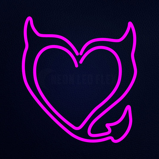 Bad Girl Heart Neon Flex Sign