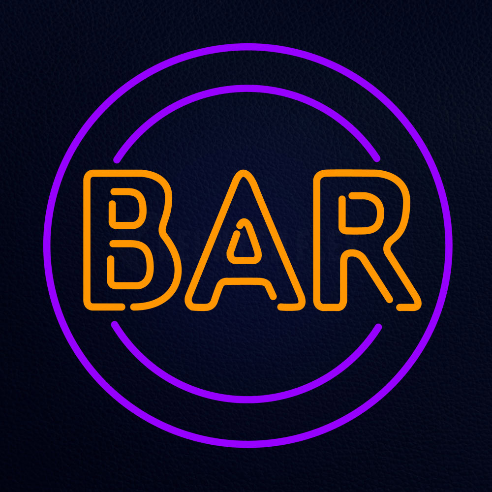 Bar Retro Symbol Neon Flex Sign