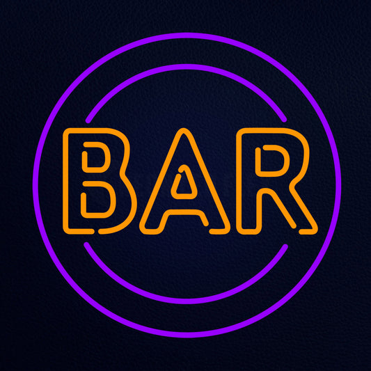 Bar Retro Symbol Neon Flex Sign