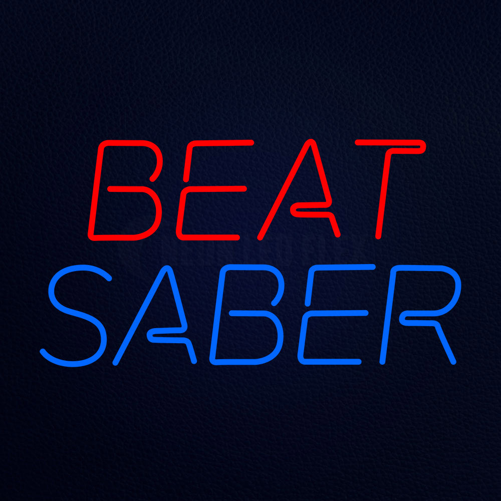 Beat Saber Neon Flex Sign