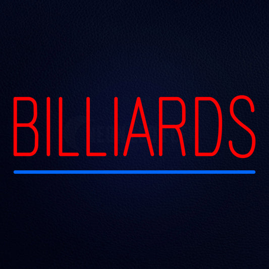 Billiards Neon Flex Sign