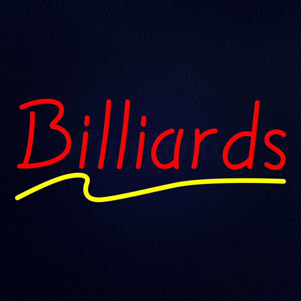 Billiards Yellow Line Neon Flex Sign