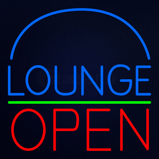 Block Lounge Open Neon Flex Sign