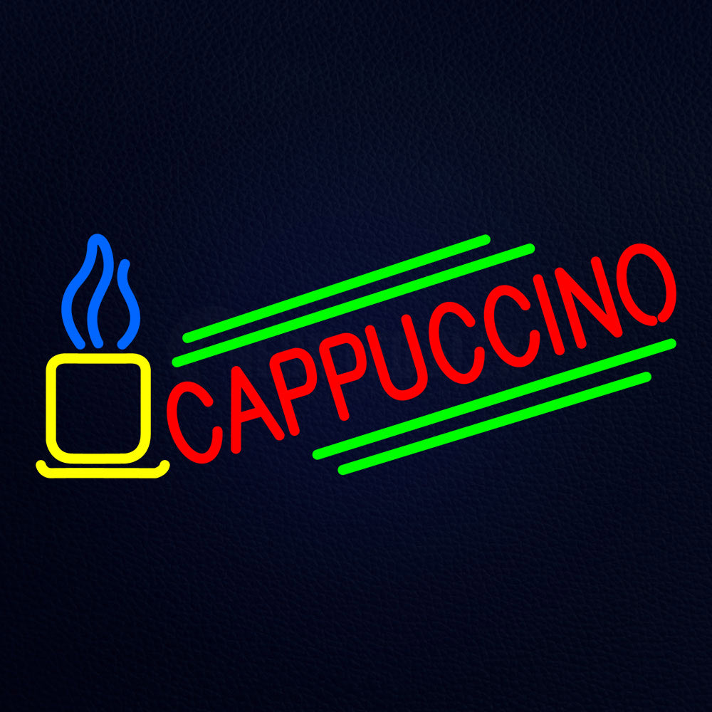 Blue Cappuccino Cup Neon Flex Sign