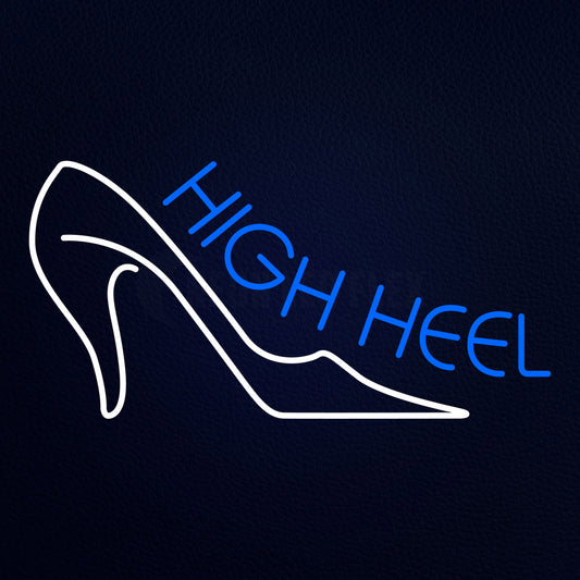 Blue High Heel Neon Flex Sign