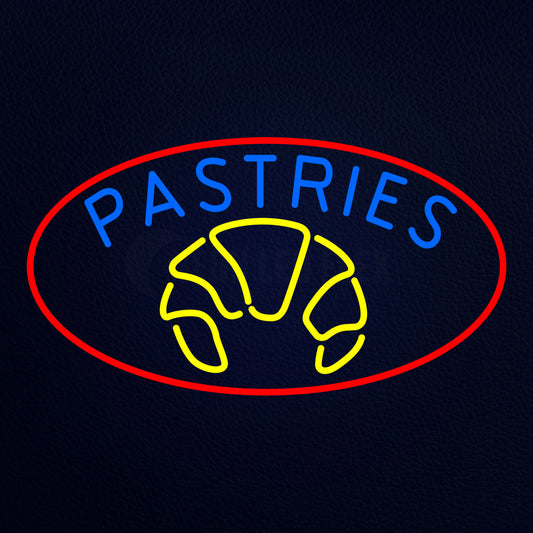 Blue Pastries Logo Neon Flex Sign