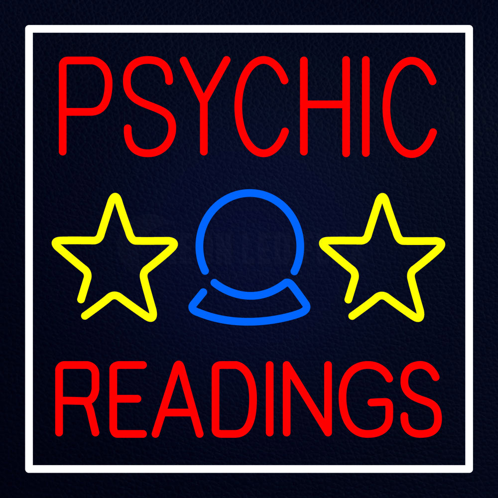 Blue Psychic Readings Neon Flex Sign