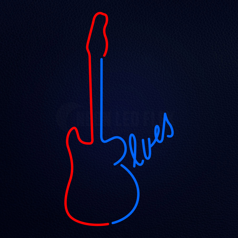 Blues Guitar Neon Flex Sign