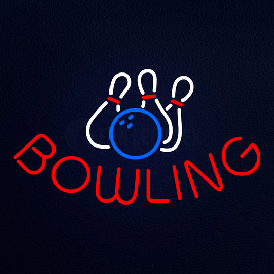 Bowling Animated Neon Flex Sign