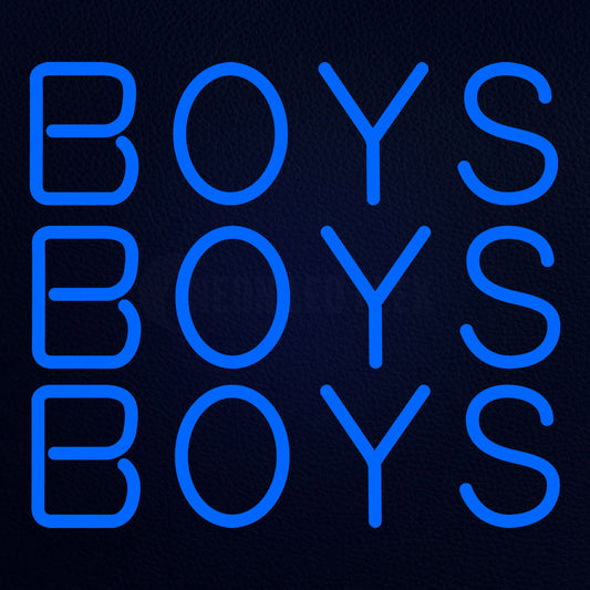 Boys Boys Boys Neon Flex Sign