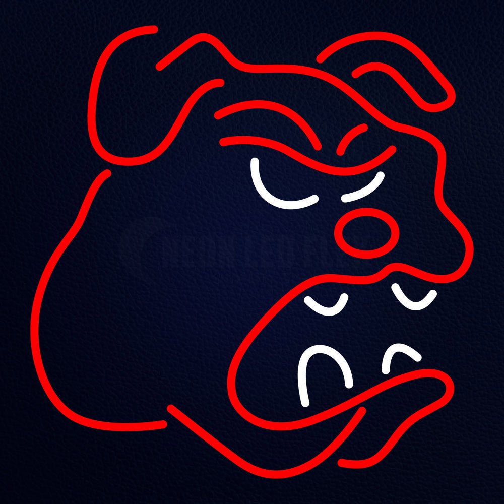 Bull Dog Logo Neon Flex Sign