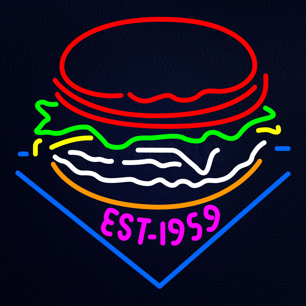 Burger Neon Flex Sign