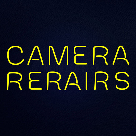 Camera Rearairs Neon Flex Sign