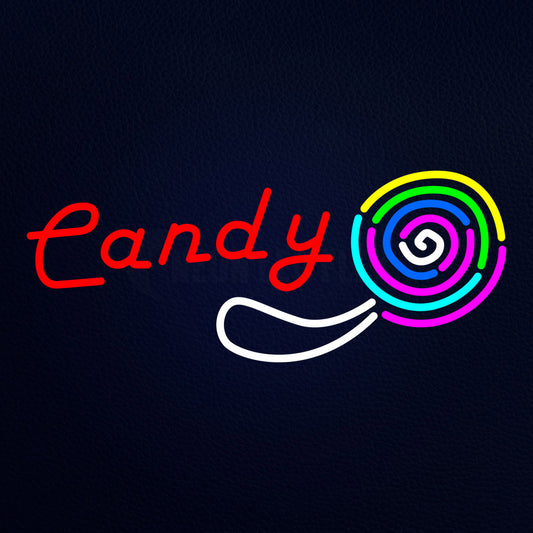 Candy With Graphic Catering Neon Flex Sign