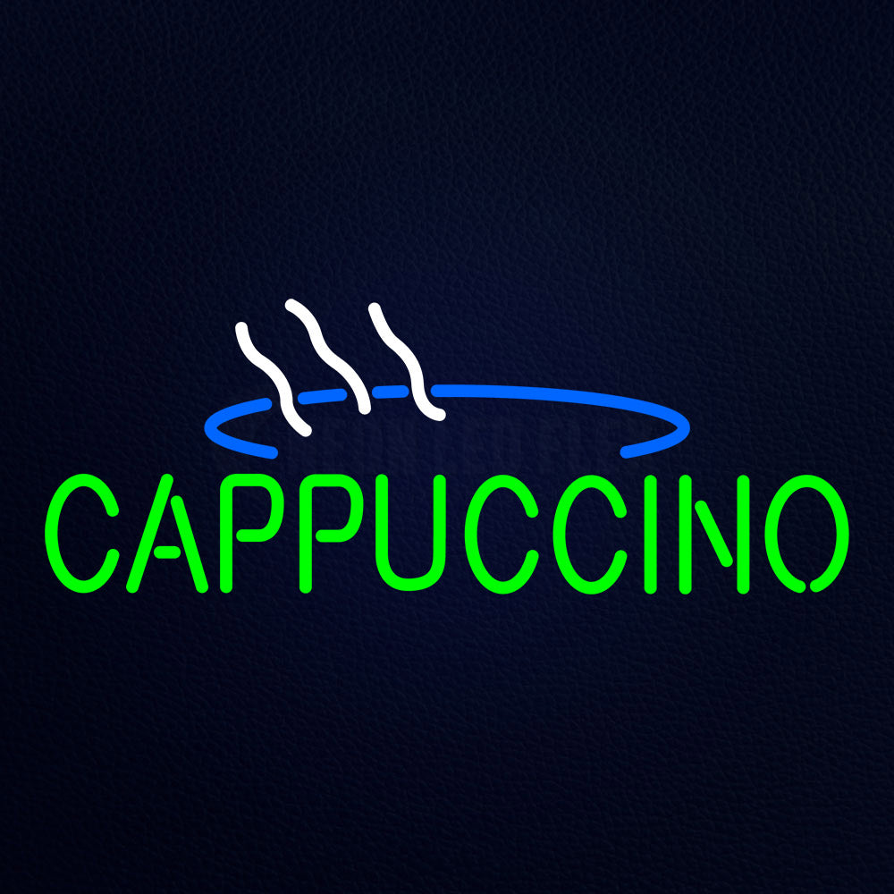 Cappuccino Cafe Food Neon Flex Sign