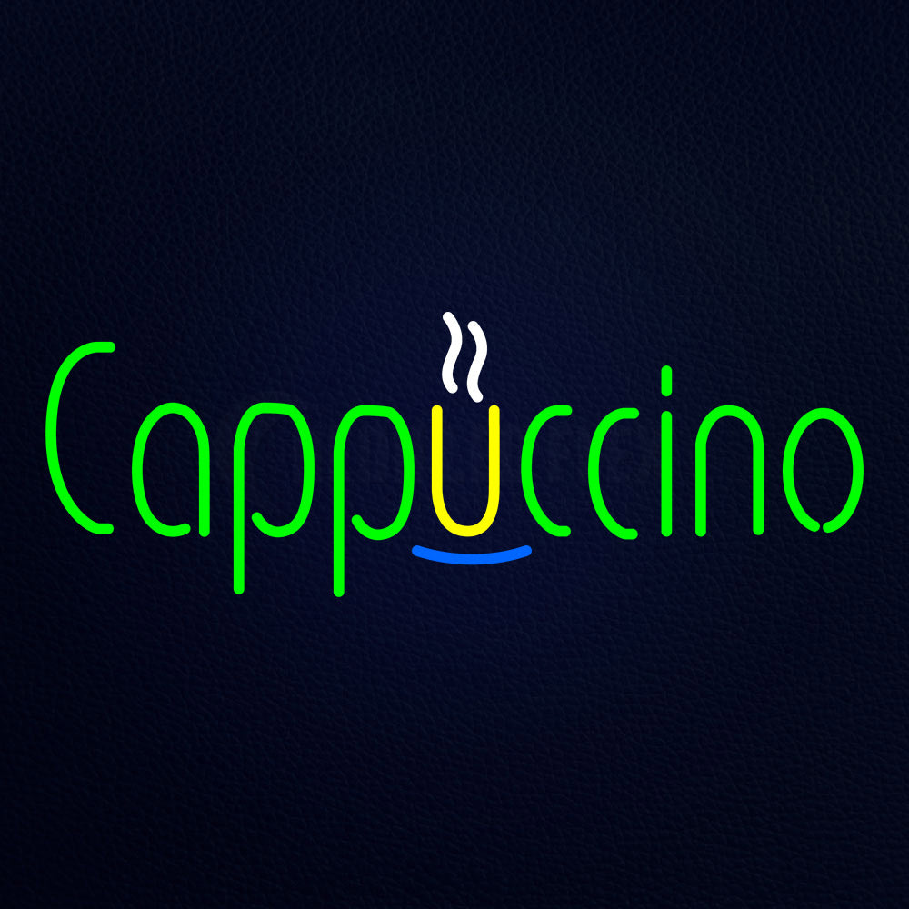 Cappuccino Cafe Neon Flex Sign