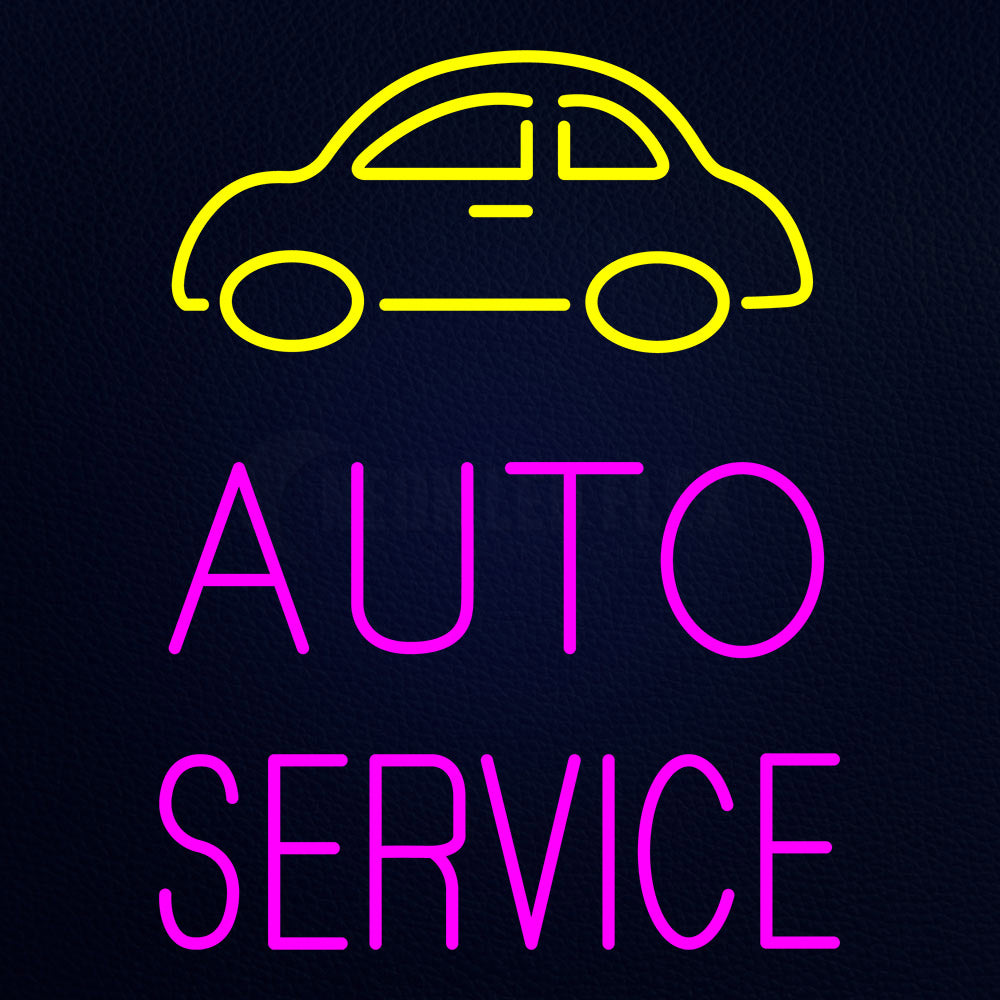 Car Logo Auto Service Neon Flex Sign