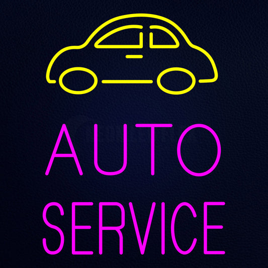 Car Logo Auto Service Neon Flex Sign