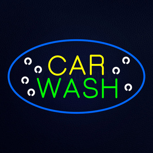 Car Wash Block Neon Flex Sign