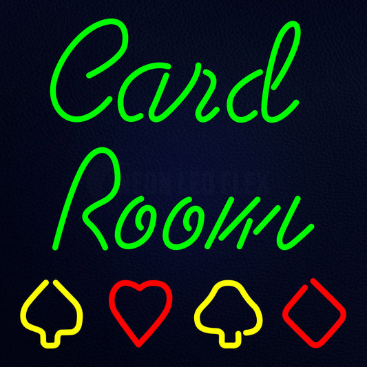 Card Room Neon Flex Sign