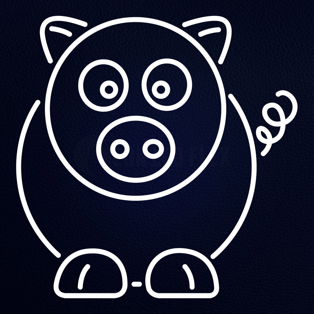 Cartoon Pig Neon Flex Sign