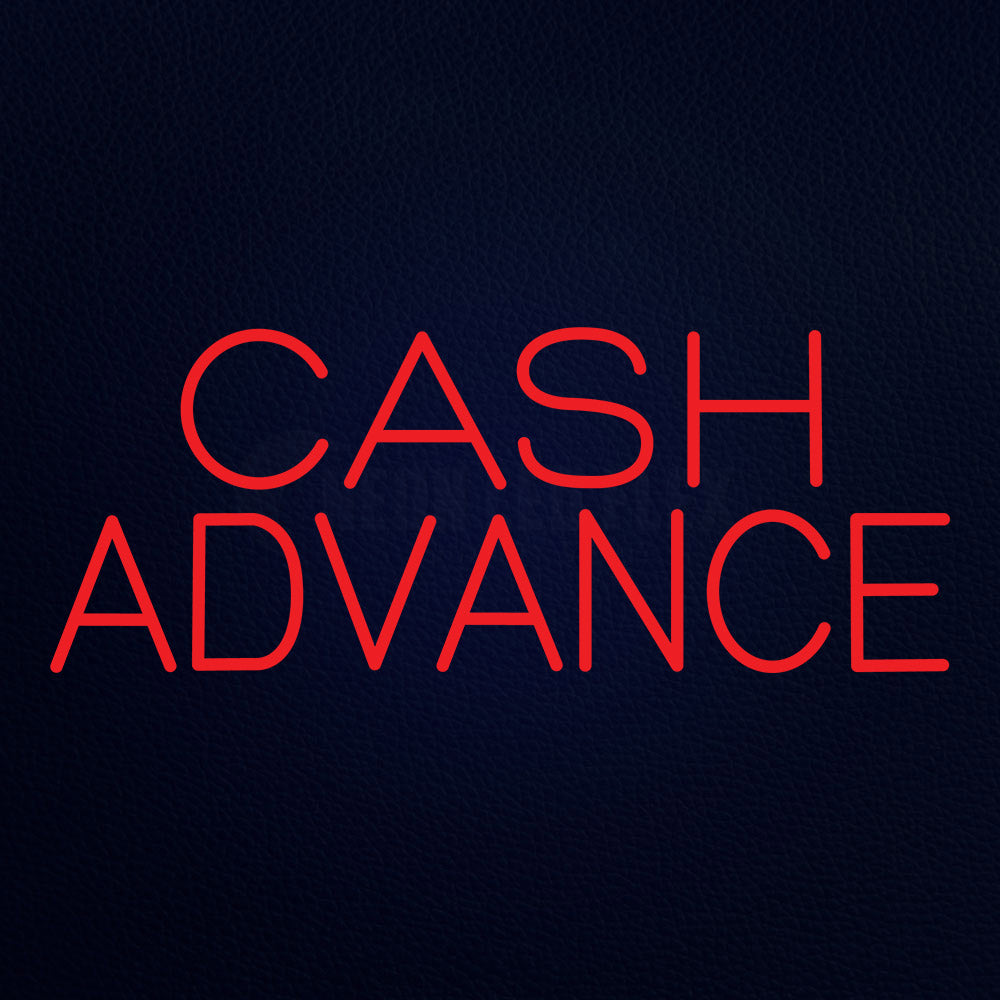 Cash Advance Neon Flex Sign