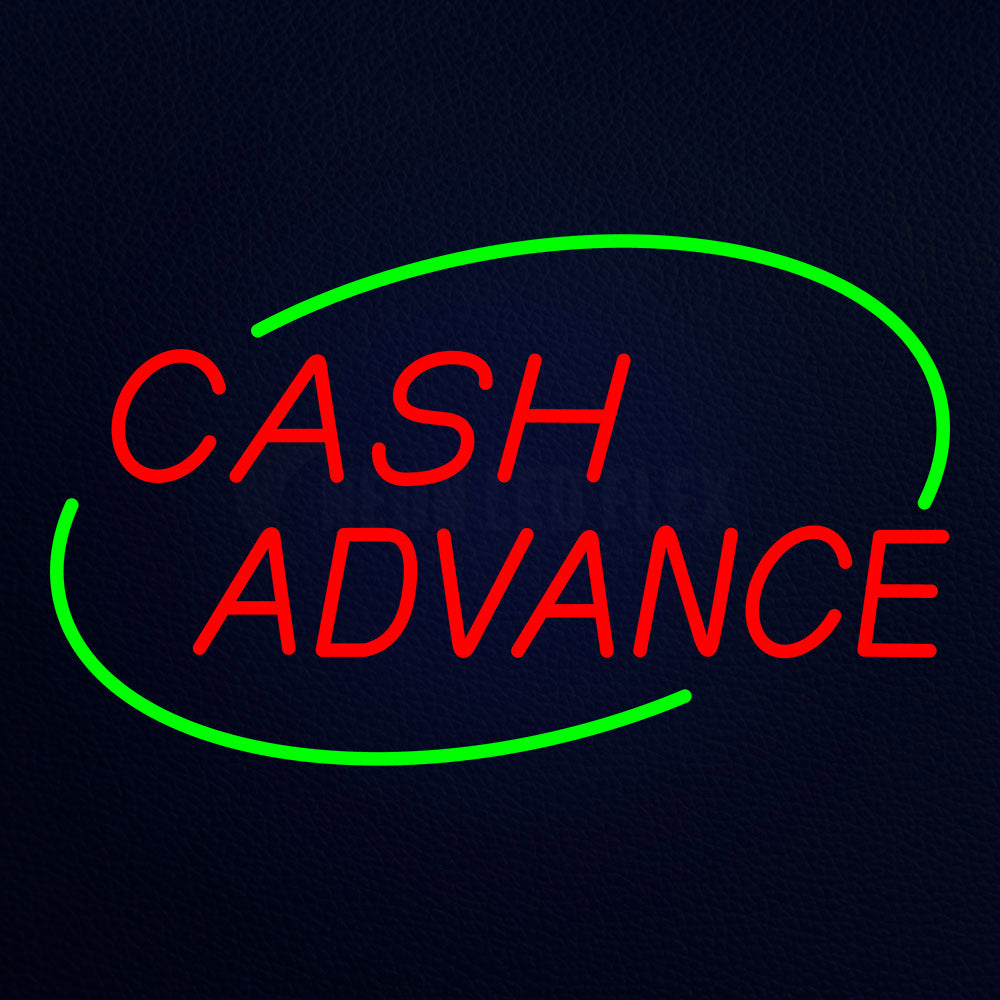 Cash Advance Neon Flex Sign