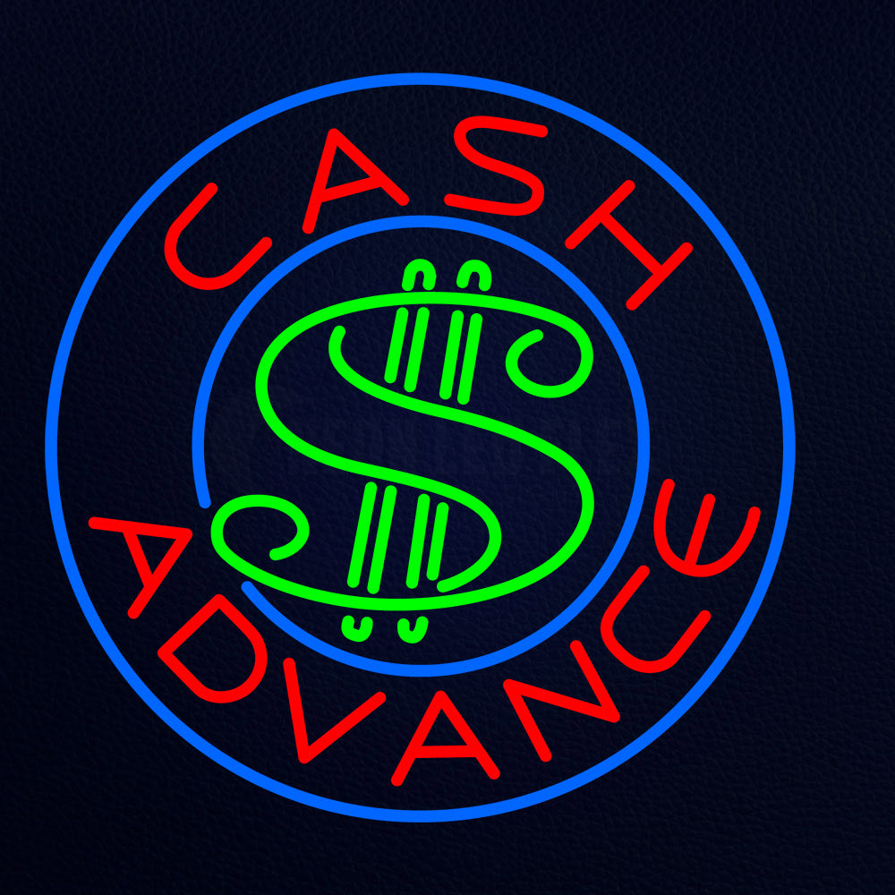 Cash Advance Neon Flex Sign