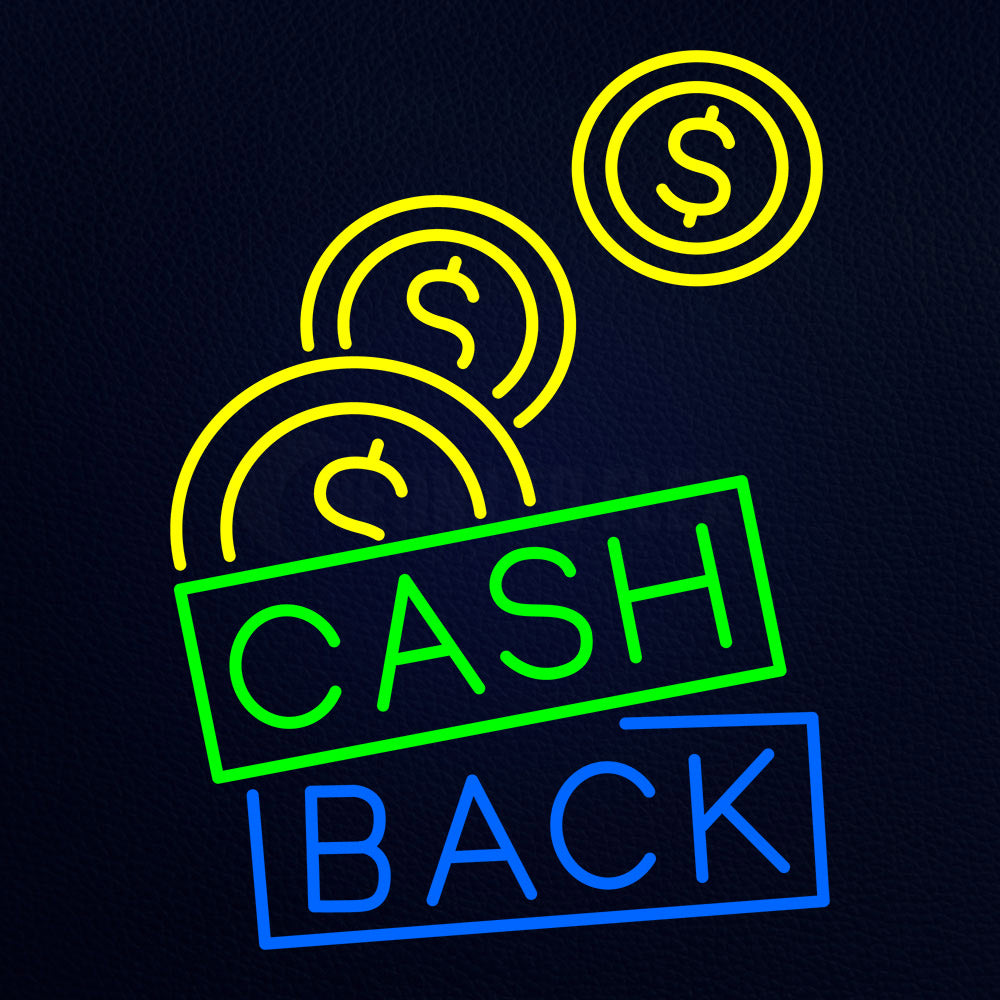 Cash Back Neon Flex Sign