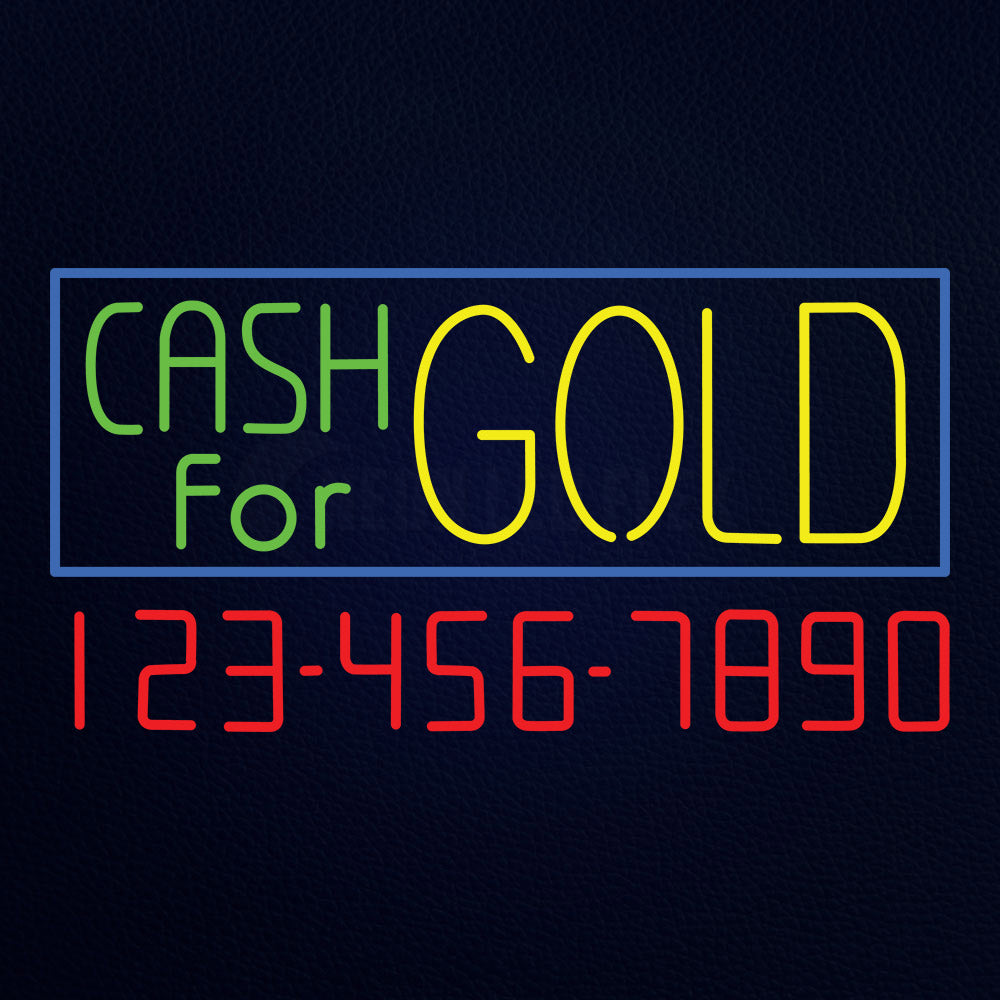 Cash For Gold Neon Flex Sign