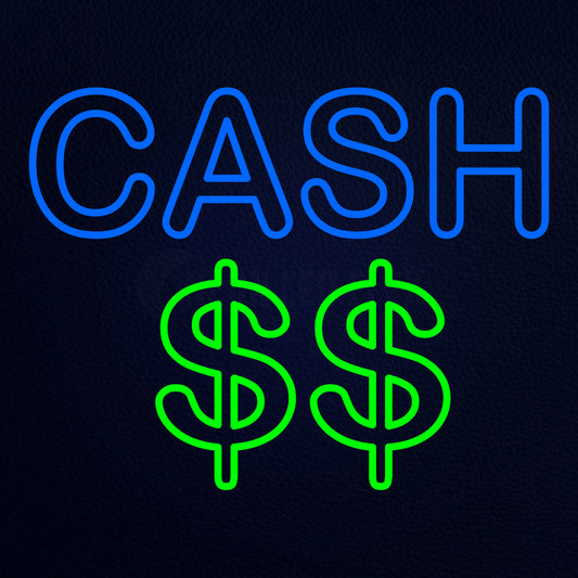 Cash Neon Flex Sign