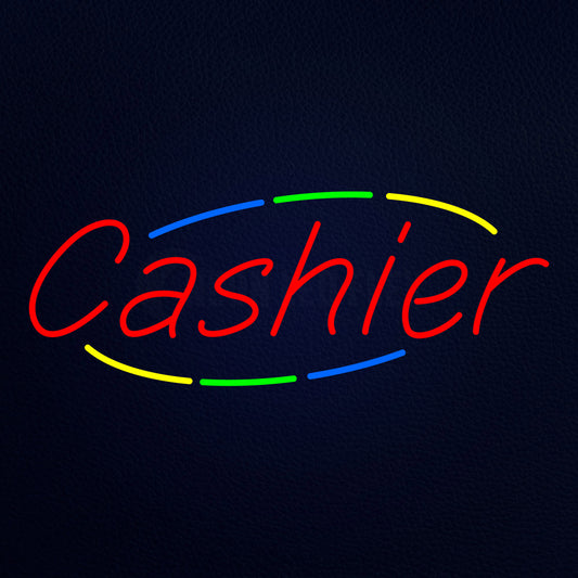 Cashier Neon Flex Sign