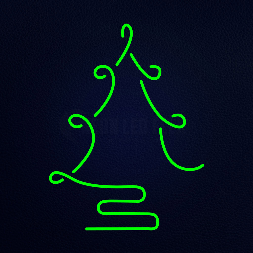 Chrismash Tree Neon Flex Sign