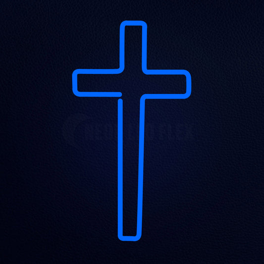 Christian Cross Neon Flex Sign