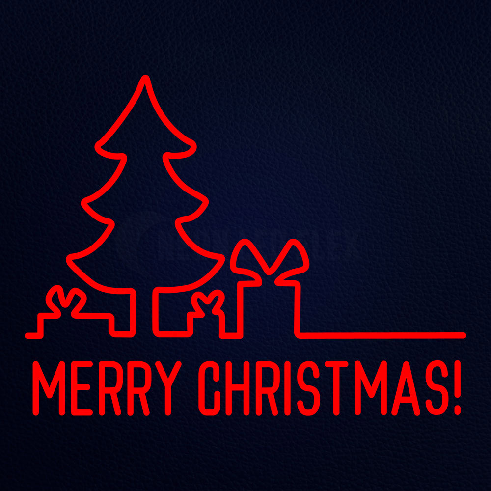 Christmas Outline Vector Neon Flex Sign