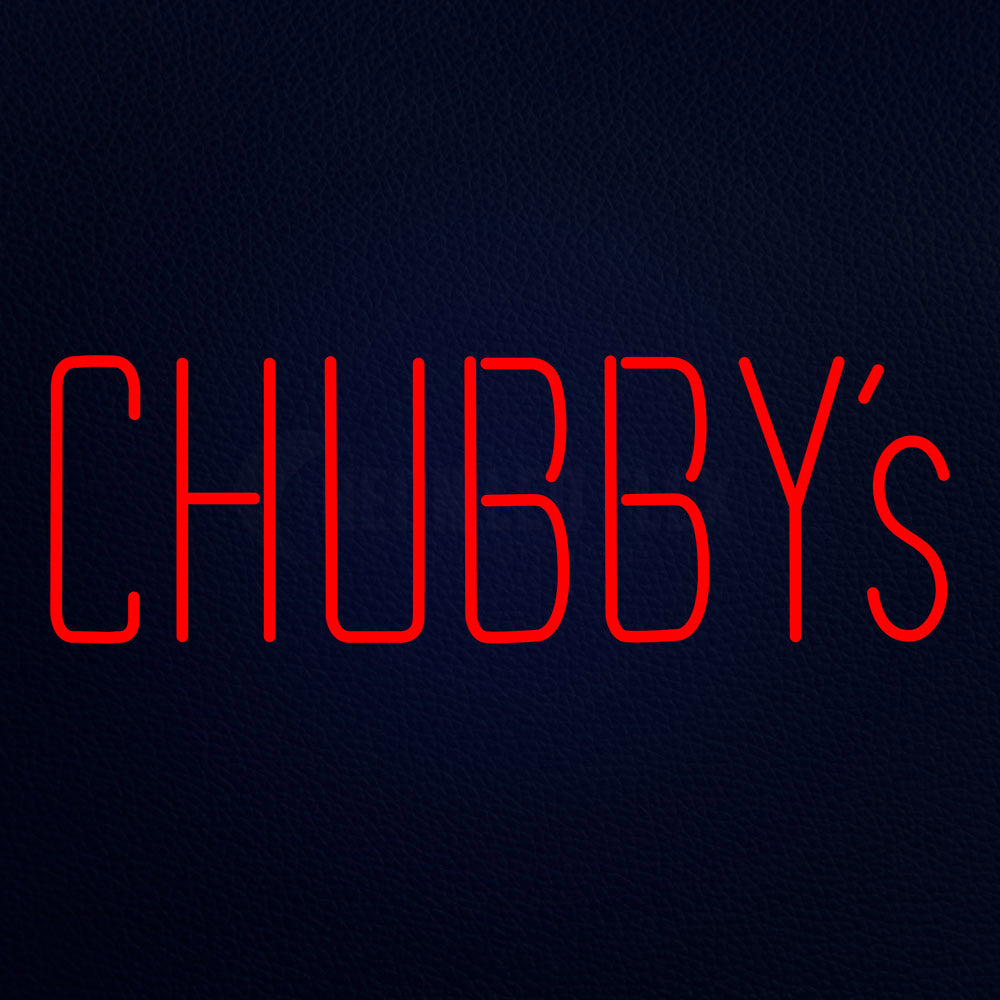 Chubbys Neon Flex Sign