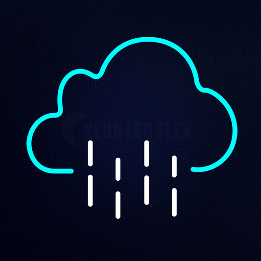 Cloud Rain Neon Flex Sign