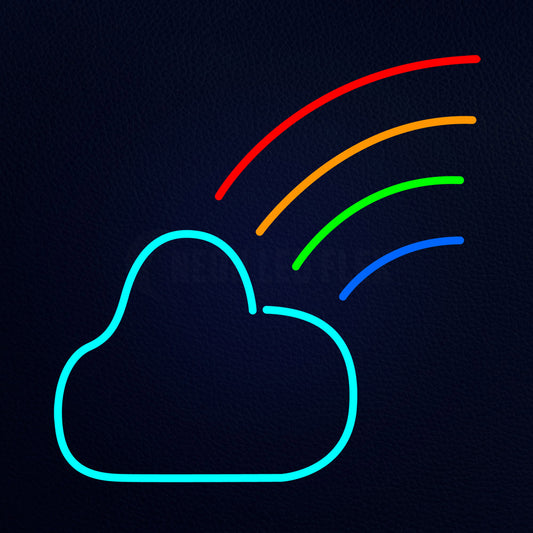 Cloud With Rainbow Neon Flex Sign