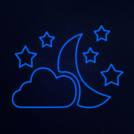 Clouds And Stars Neon Flex Sign