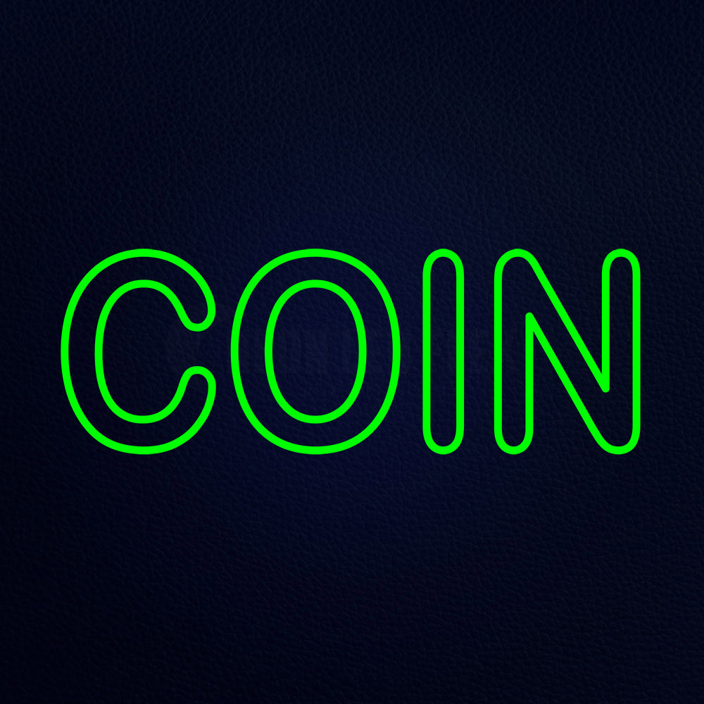 Coin Neon Flex Sign