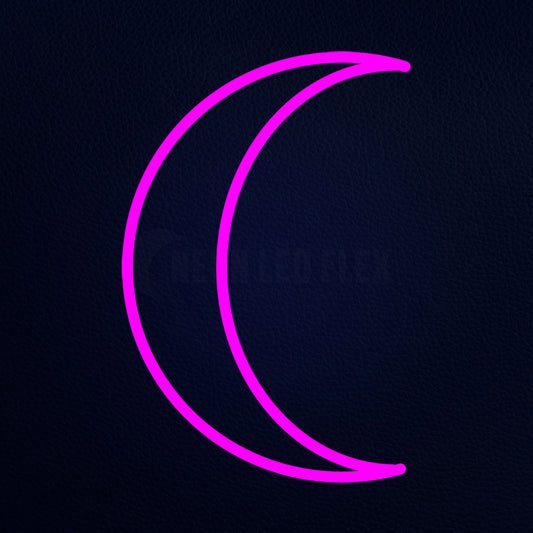 Computer Icon License Moon Neon Flex Sign