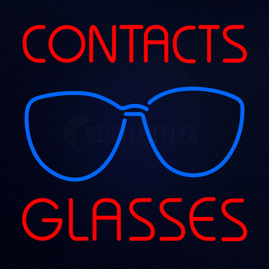 Contact Glasses Neon Flex Sign