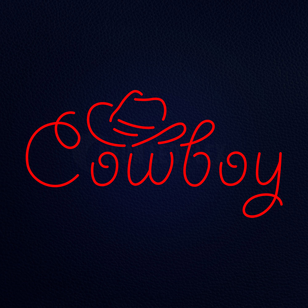 Cowboy Neon Flex Sign