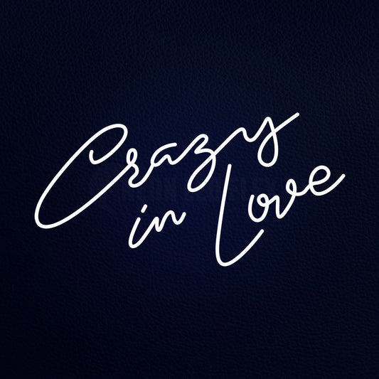 Crasy Ii Love Neon Flex Sign