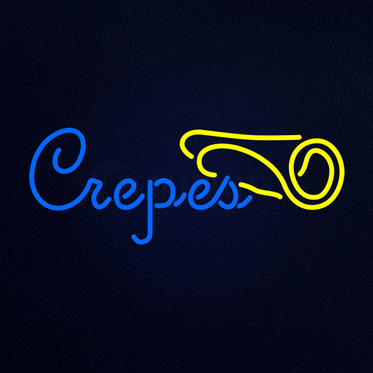 Crepes Neon Flex Sign