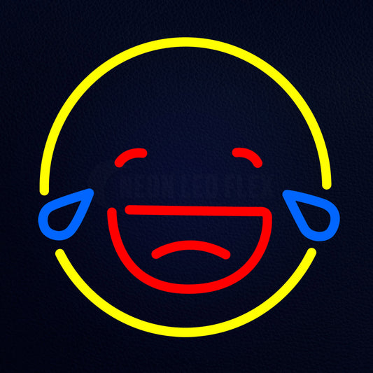 Crying Emoji Neon Flex Sign