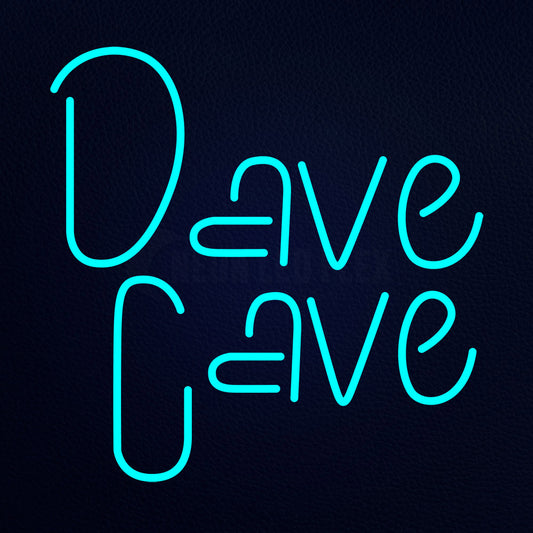 Dave Cave Neon Flex Sign