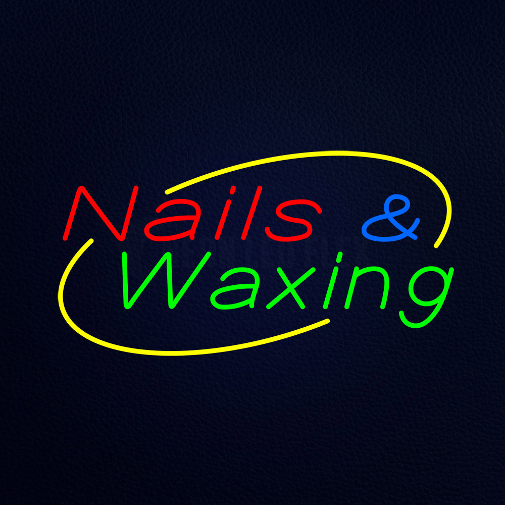 Deco Style Nails And Waxing Animated Neon Flex Sign