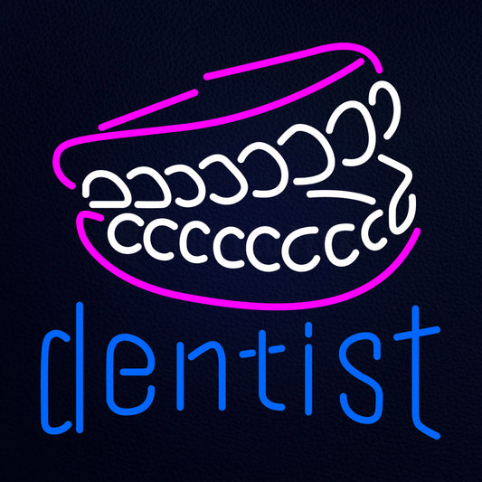 Dentist Tooth Logo Neon Flex Sign