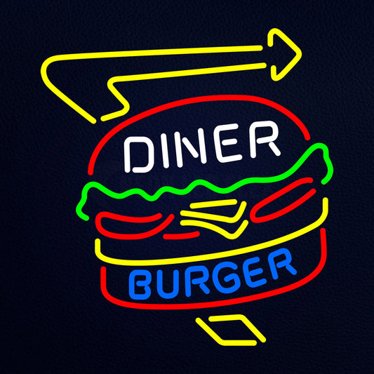 Diner Burger Neon Flex Sign